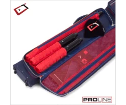 Cuetec 2x4 Navy Pro Line Pool Cue Case -Billiards Supplies Shop 23 ct pro line 2x4 navy 95 754 main pocket