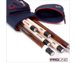 Cuetec 2x4 Navy Pro Line Pool Cue Case -Billiards Supplies Shop 23 ct pro line 2x4 navy 95 754 open