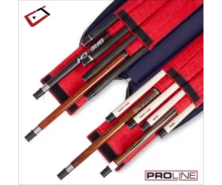 Cuetec 4x8 Navy Pro Line Pool Cue Case -Billiards Supplies Shop 23 ct pro line 4x8 navy 95 755 open