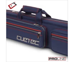 Cuetec 4x8 Navy Pro Line Pool Cue Case -Billiards Supplies Shop 23 ct pro line 4x8 navy 95 755 zipper detail