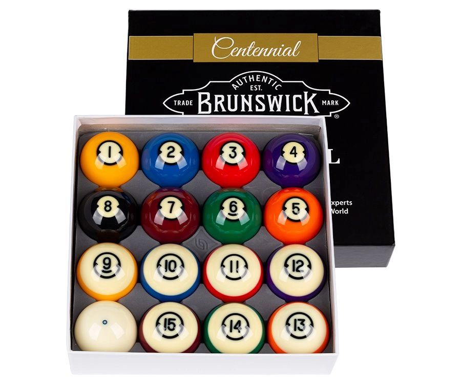 Brunswick Centennial Pool Ball Set 3 Brunswick Centennial Pool Ball Set