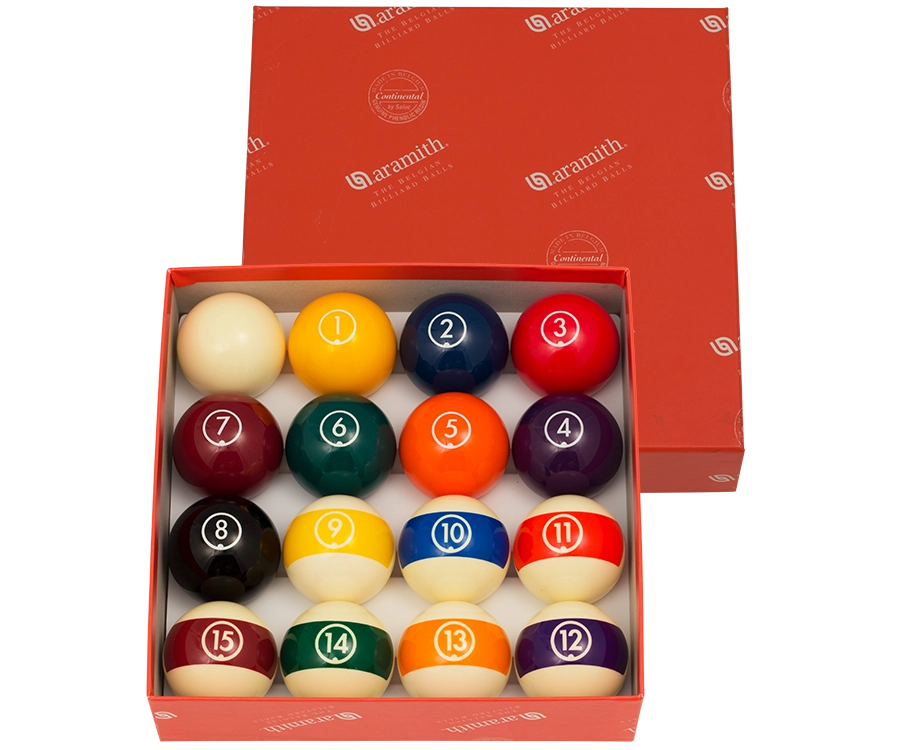 Aramith Continental Belgian Pool Ball Set 3 Aramith Continental Belgian Pool Ball Set