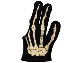 Voodoo Skeleton Pool And Billiard Gloves -Billiards Supplies Shop bglvod bone 01