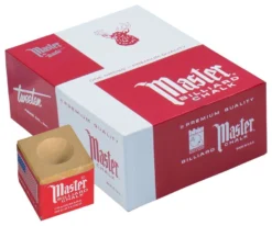 Master Chalk (Box Of 144 Cubes) -Billiards Supplies Shop chm144 gold 01