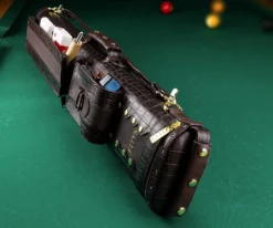 Elite 2 Butt 4 Shaft Brown Leather Case -Billiards Supplies Shop ecc24 brown 02 1