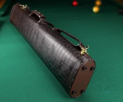 Elite 2 Butt 4 Shaft Brown Leather Case -Billiards Supplies Shop ecc24 brown 03 2 1