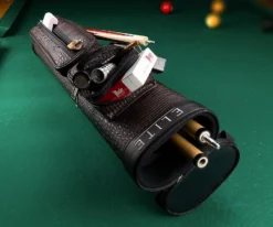 Elite Leatherette 2 Butt 4 Shaft Hard Case -Billiards Supplies Shop eccp24 brown 01 1