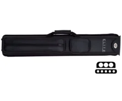 Elite Nexus 3 Butt 5 Shaft Hard Case -Billiards Supplies Shop ecn35 black cat 1