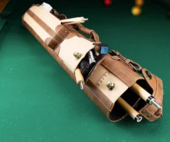 Elite 2x4 Vintage Cue Case Chestnut -Billiards Supplies Shop ecv24 chestnut 01