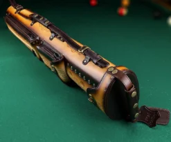 Instroke Tooled 3 Butt 7 Shaft Leather Case -Billiards Supplies Shop ist37 rust 03