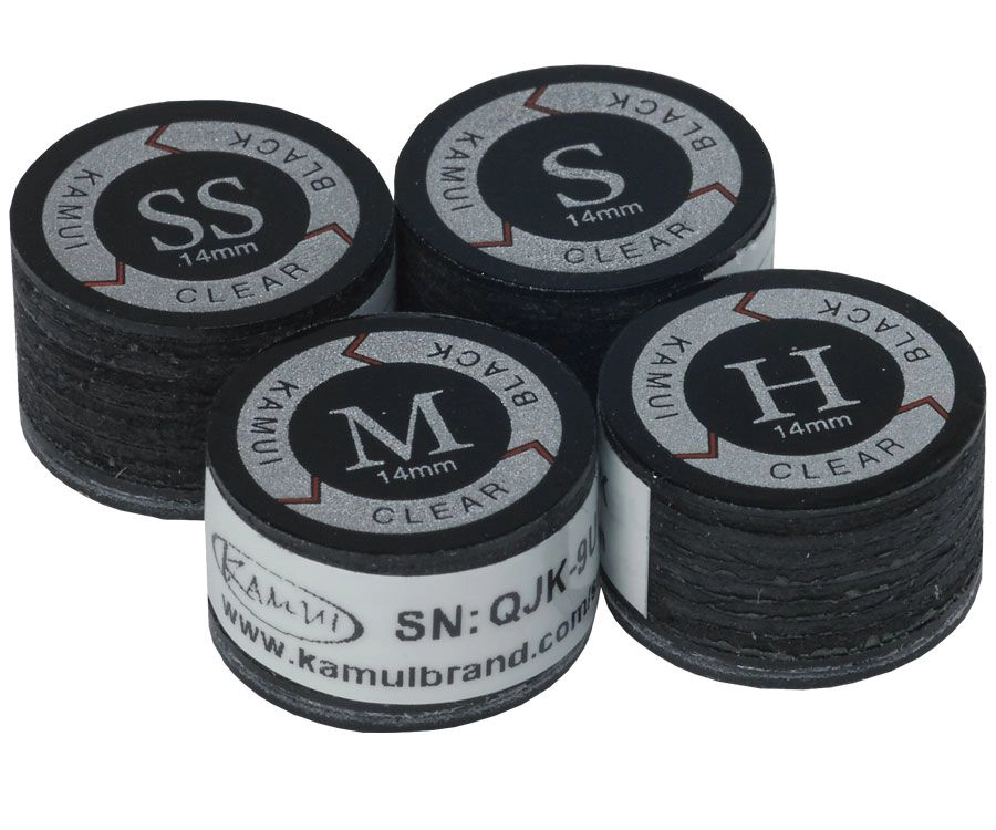 Kamui Clear Black Pool Cue Tip (Single) 3 Kamui Clear Black Pool Cue Tip (Single)