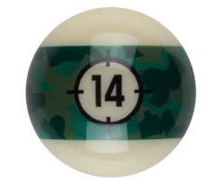 Aramith Camo Single Replacement Balls -Billiards Supplies Shop rbcam 14ball 01