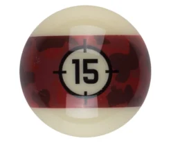 Aramith Camo Single Replacement Balls -Billiards Supplies Shop rbcam 15ball 01