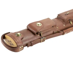 Tango Pampa Chestnut 2 Butt 4 Shaft Leather Cue Case -Billiards Supplies Shop tapm24 chestnut 03