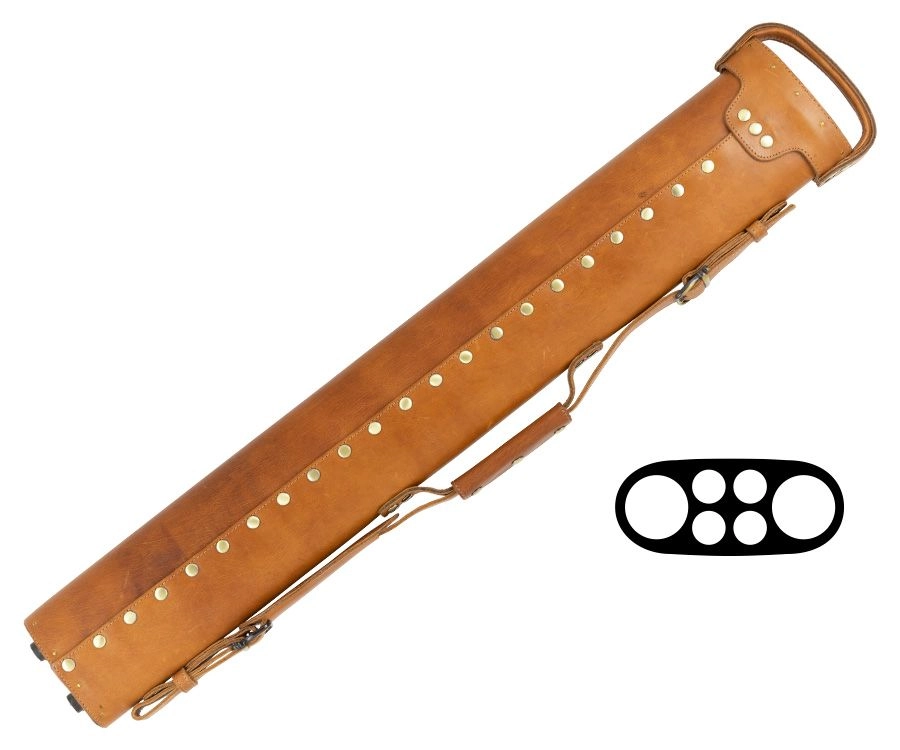 Tango Pampa Tan 2 Butt 4 Shaft Leather Cue Case 4 Tango Pampa Tan 2 Butt 4 Shaft Leather Cue Case - Image 2