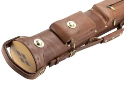 Tango Pampa Chestnut 3 Butt 6 Shaft Leather Cue Case -Billiards Supplies Shop tapm36 chestnut 03