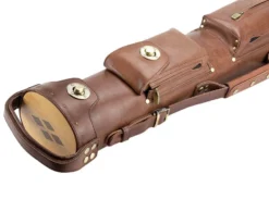 Tango Pampa Chestnut 3 Butt 7 Shaft Leather Cue Case -Billiards Supplies Shop tapm37 chestnut 03
