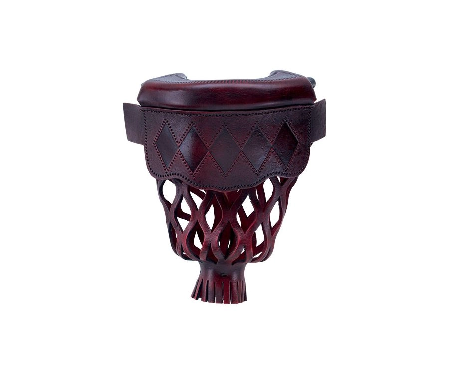 Burgundy Diamond Leather Pocket Set (Set Of 6) 3 Burgundy Diamond Leather Pocket Set (Set Of 6)