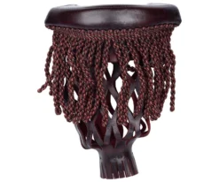 Burgundy Fringe Leather Pocket Set (Set Of 6) -Billiards Supplies Shop tppk10 01 3